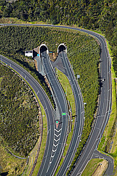 公路,一个,山,隧道,北方,奥克兰,北岛,新西兰