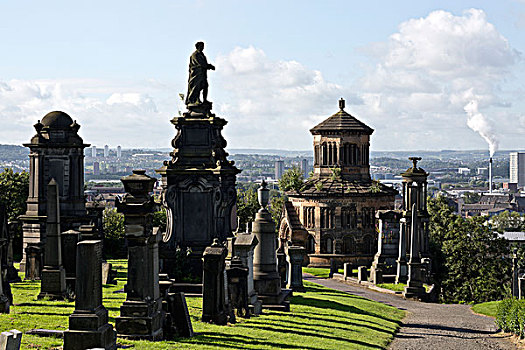 格拉斯哥,墓地,苏格兰,英国