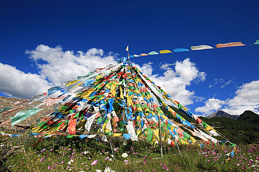 西藏,经幡