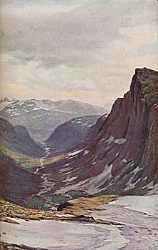挪威,早,19世纪,艺术家