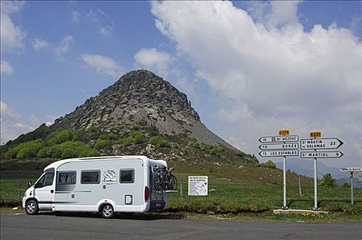 露营车,正面,法国,欧洲