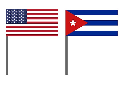 旗帜,古巴,美国