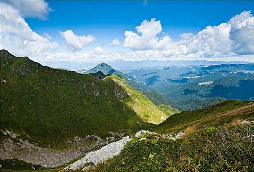 喀尔巴阡山脉地区,乌克兰,罗马尼亚,山脊