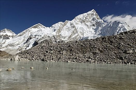 昆布,冰川,萨加玛塔国家公园,尼泊尔