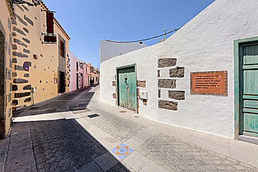 小巷,历史,中心,大卡纳利岛,加纳利群岛,西班牙,欧洲