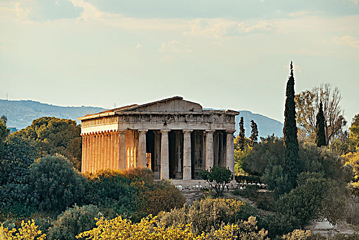 庙宇,特写,雅典,希腊