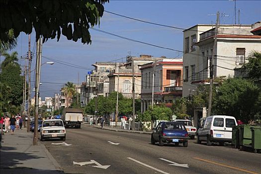 街景,哈瓦那,古巴,加勒比海