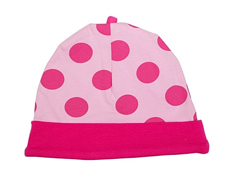粉色,婴儿,帽子,圆点花纹