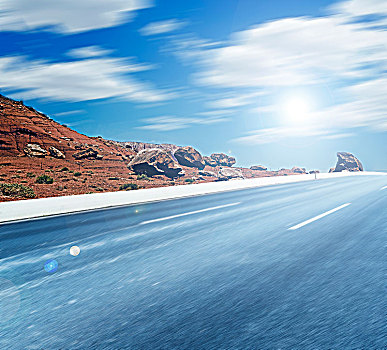 自然风光和道路