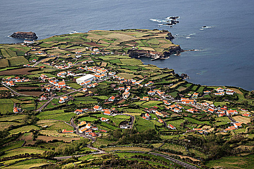 风景,远眺,岛屿,亚速尔群岛,葡萄牙,欧洲