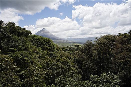 火山,阿雷纳尔,靠近,哥斯达黎加