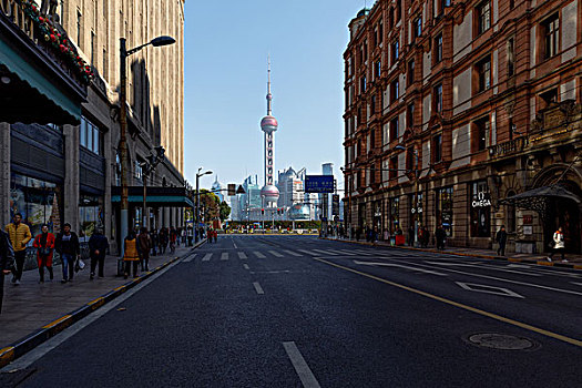 上海南京东路东方明珠和平饭店