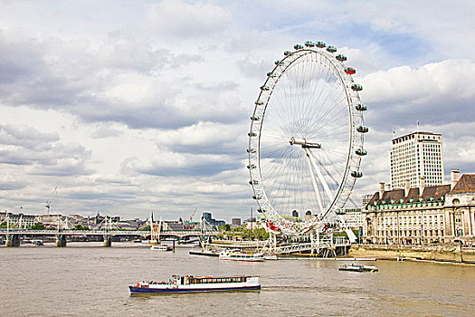 伦敦眼,泰晤士河,河,伦敦