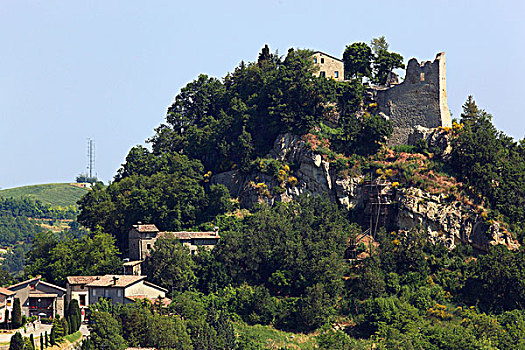 遗址,城堡,艾米利亚罗马涅,意大利,欧洲