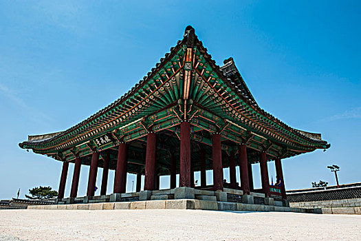 亭子,世界遗产,水原,要塞,韩国