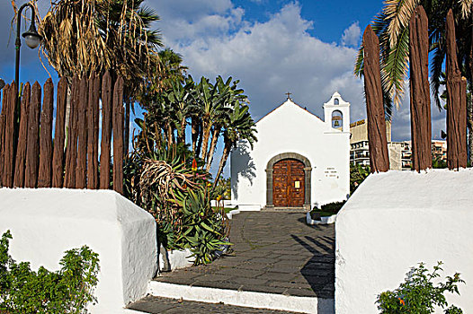 小教堂,海洋,波多黎各,特内里费岛,加纳利群岛,西班牙,欧洲