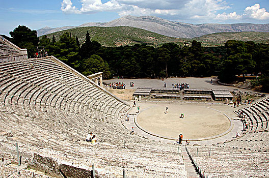 希腊艺术,埃皮达鲁斯,剧院,世纪,伯罗奔尼撒半岛