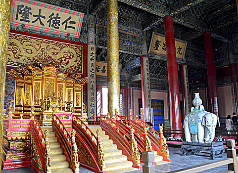 皇极殿内景,北京故宫