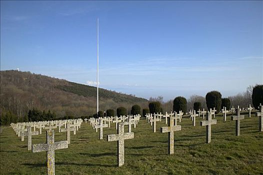 军事墓地,气球,阿尔萨斯,法国