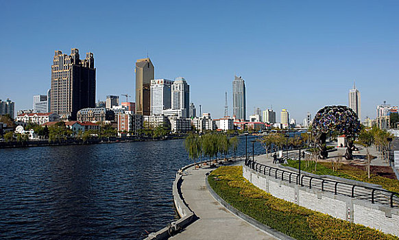 天津海河-带状公园
