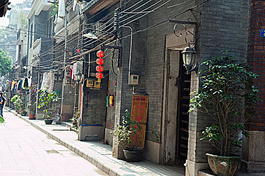 保存,建筑,文化遗产,街道,广州,中国