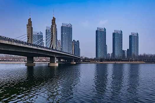 北京市通州区玉带河桥梁环境建筑