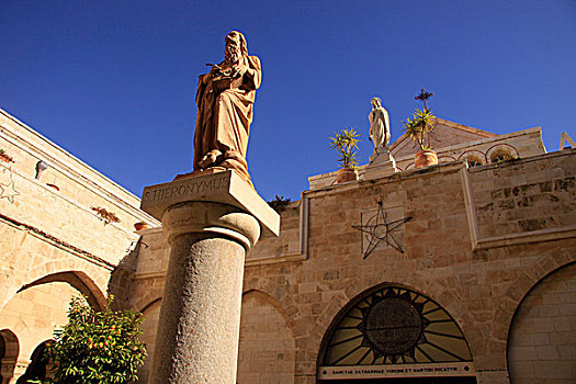 雕塑,正面,圣凯瑟琳,伯利恒,以色列