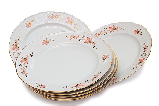 餐具,盘子,白色背景