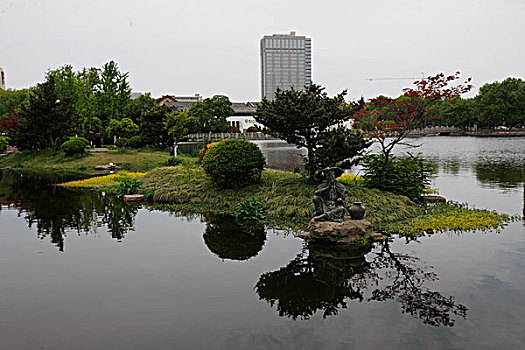 月湖公园,亭子,历史建筑