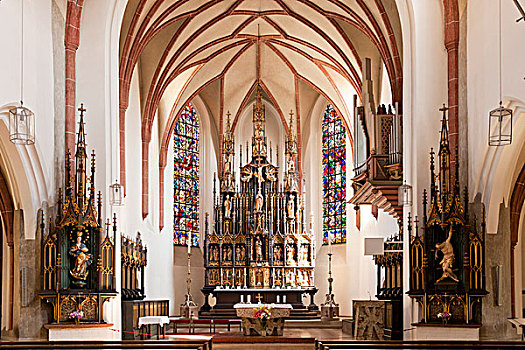 室内,教区教堂,上巴伐利亚,巴伐利亚,德国,欧洲