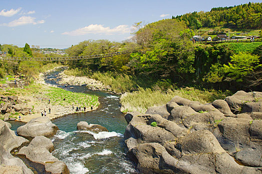 河,大分,日本