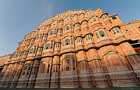 风之宫,风之宫殿,斋浦尔,拉贾斯坦邦,北印度,印度,南亚,亚洲