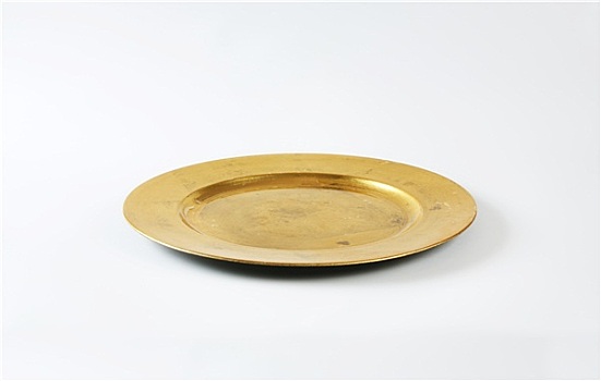 圆,金色,盘子