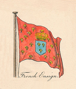 法国,旗帜,1838年,艺术家,未知