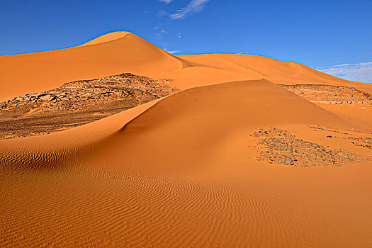 沙丘,南方,区域,国家公园,世界遗产,撒哈拉沙漠,阿尔及利亚,非洲