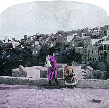 伯利恒,巴勒斯坦,以色列,早,20世纪