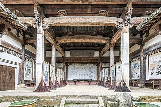 中国安徽省绩溪龙川风景区胡氏宗祠乡贤祠