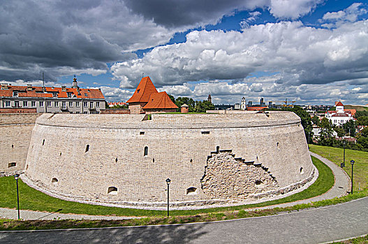 历史,老城,街道,城堡,维尔纽斯,立陶宛