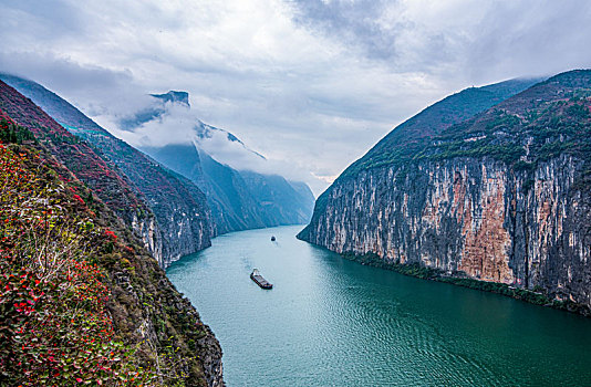 重庆奉节瞿塘峡,夔门,风光