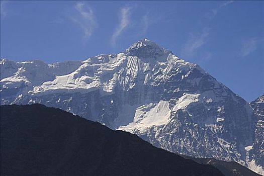 山峦,安娜普纳,喜马拉雅山,尼泊尔
