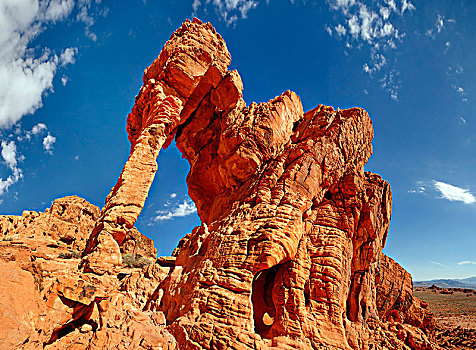 红色,砂岩构造,石头,山谷,内华达,美国,北美