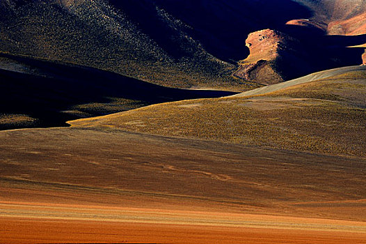 荒漠景观,乌尤尼,玻利维亚,南美