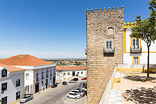 角,塔,教堂,历史名城,中心,世界遗产,葡萄牙