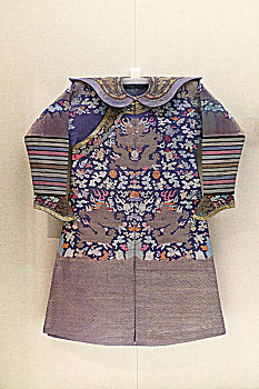 民族服装,古代女服装,满族妆花纱蟒袍,清朝女服