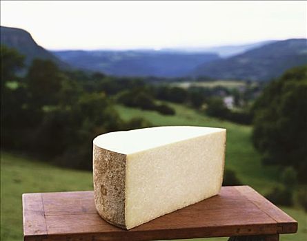 一半,硬乳酪,山地,风景