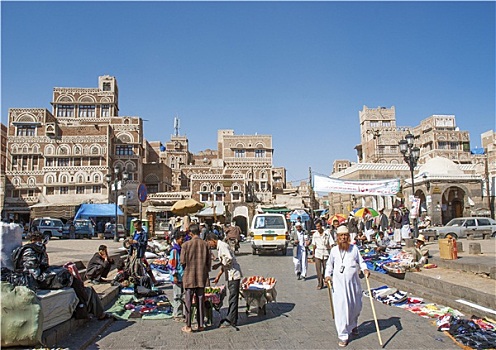 萨那,城市,也门