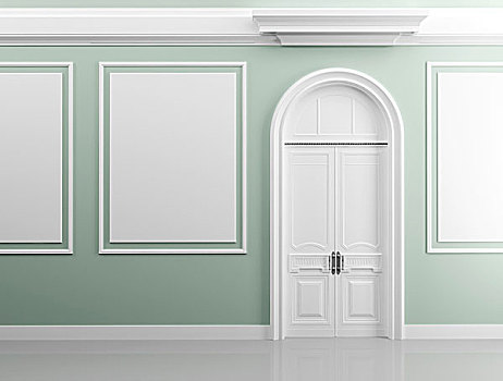 传统建筑,风格,室内,背景,纹理,淡绿色,墙壁,白色,设计,门