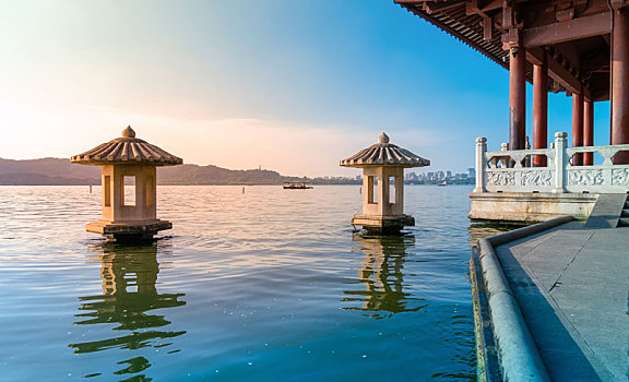 杭州西湖山水景观