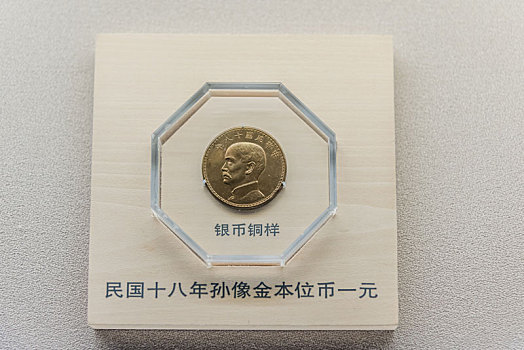 上海博物馆的民国十八年孙像金本位币一元