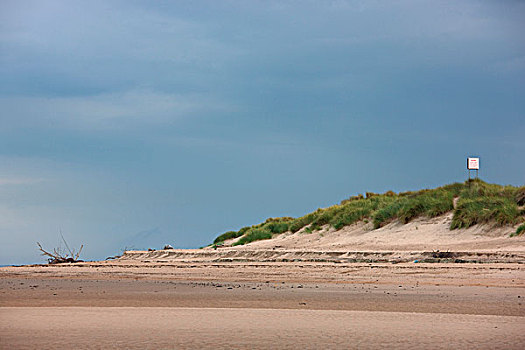 海滩,诺森伯兰郡,英格兰